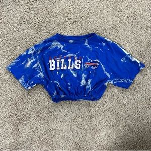 Cropped Bleached Buffalo Bills Shirt